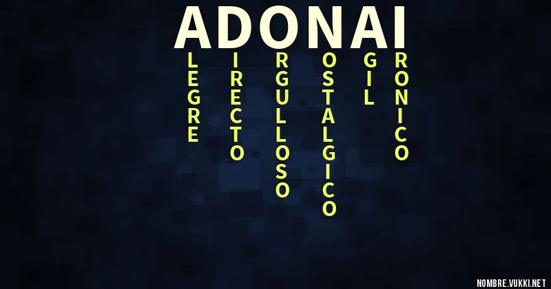 Acróstico adonai