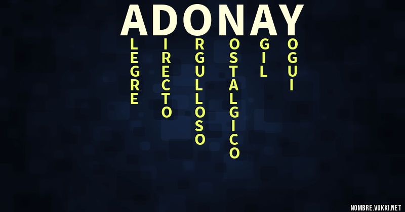 Acróstico adonay