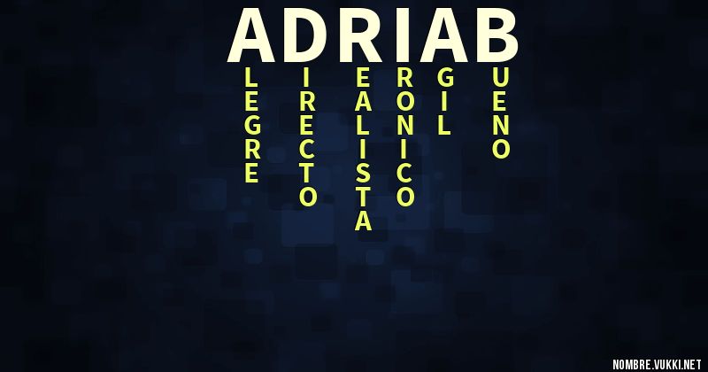 Acróstico adriab