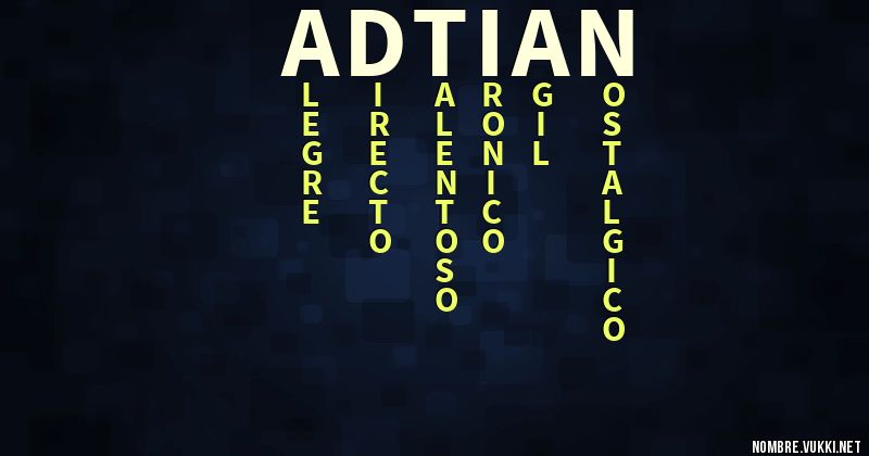 Acróstico adtian