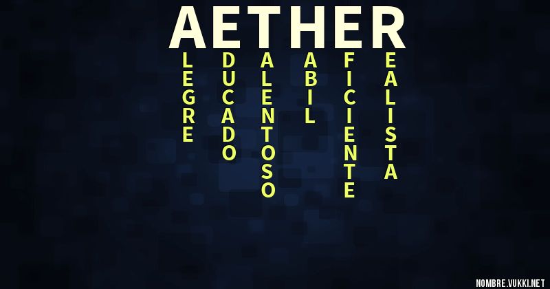 Acróstico aether