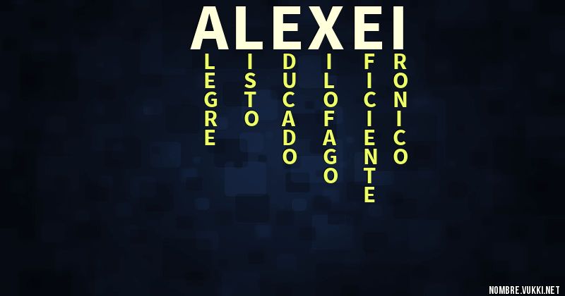 Acróstico alexei