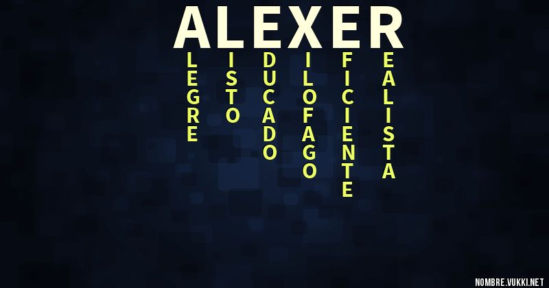 Acróstico alexer