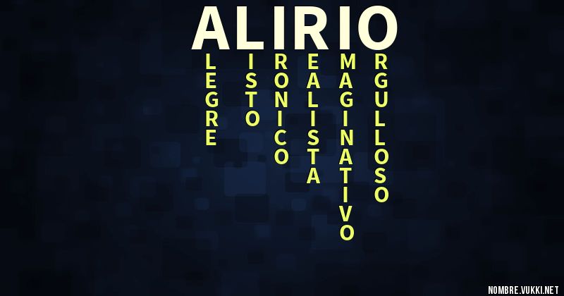 Acróstico alirio