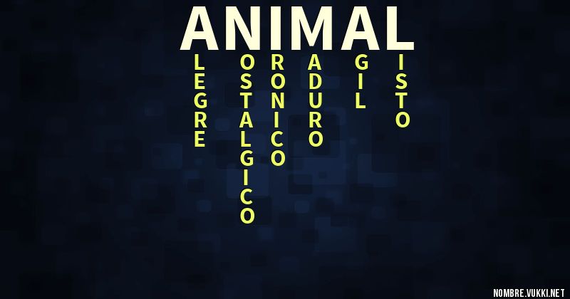 Acróstico animal