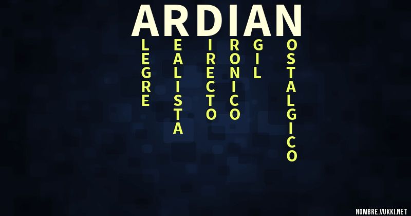 Acróstico ardian