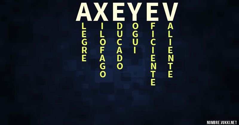 Acróstico axeyev