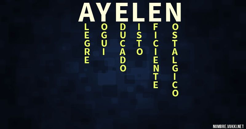 Acróstico ayelen
