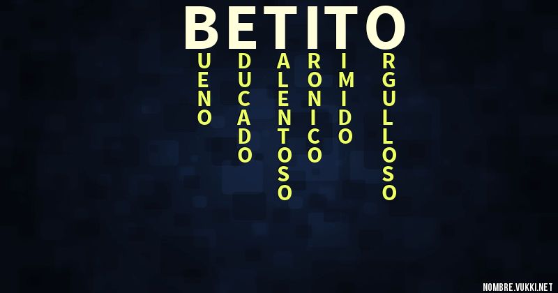 Acróstico betito