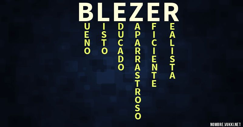 Acróstico blezer