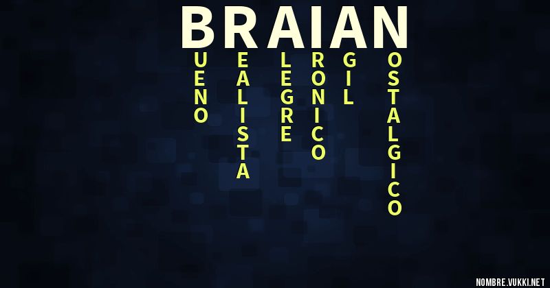 Acróstico braian