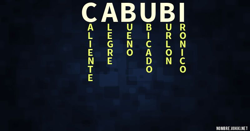 Acróstico cabubi