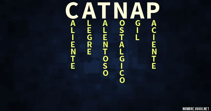 Acróstico catnap