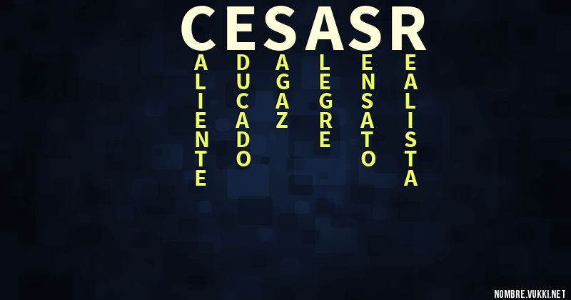 Acróstico cesasr