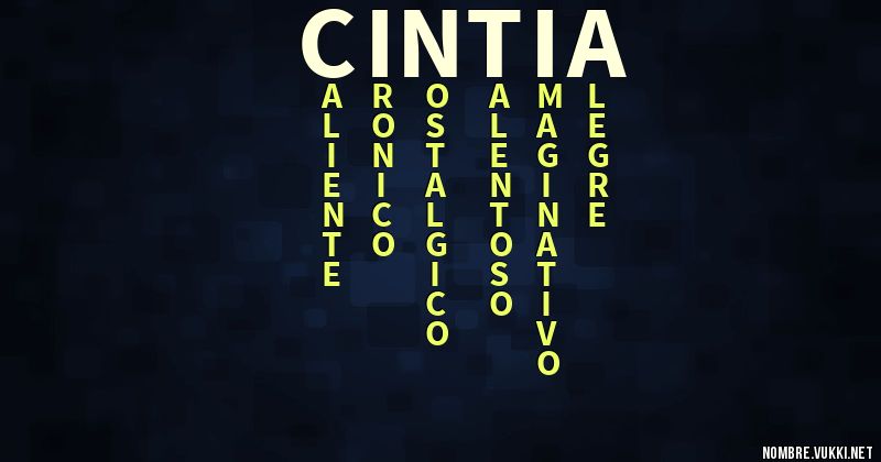 Acróstico cintia