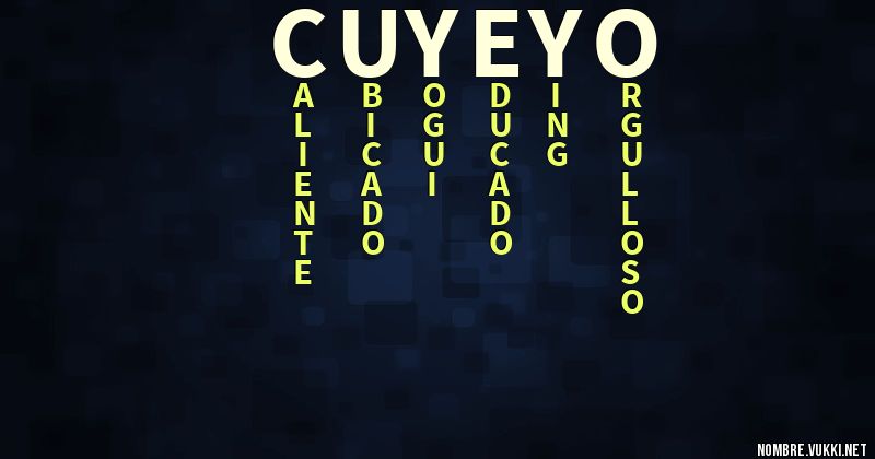 Acróstico cuyeyo