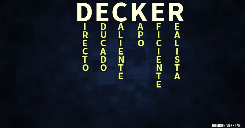 Acróstico decker