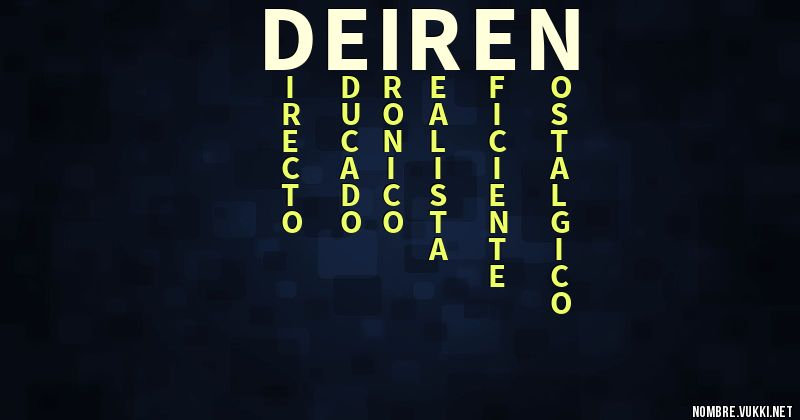 Acróstico deiren