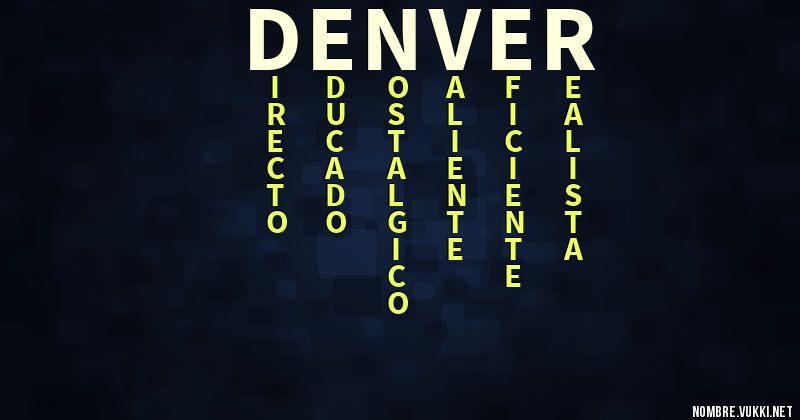 Acróstico denver