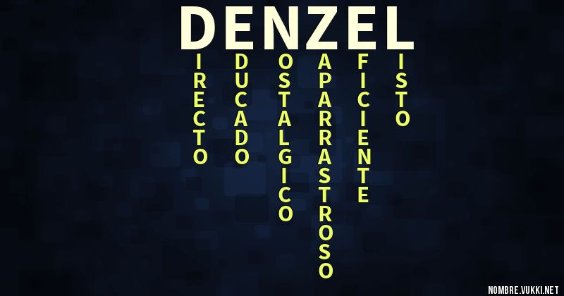 Acróstico denzel