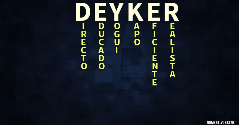 Acróstico deyker