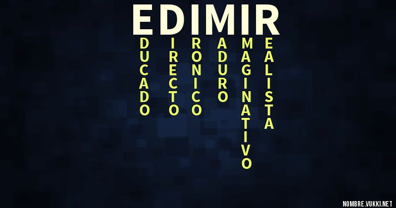 Acróstico edimir