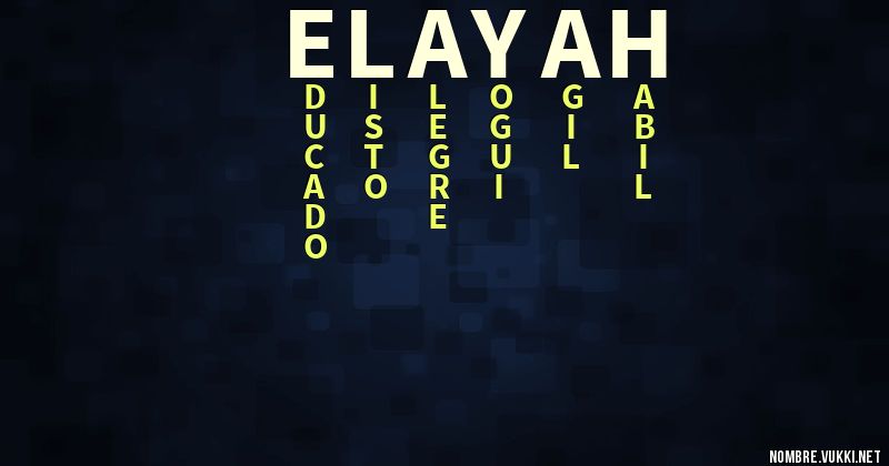Acróstico elayah