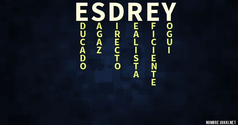 Acróstico esdrey