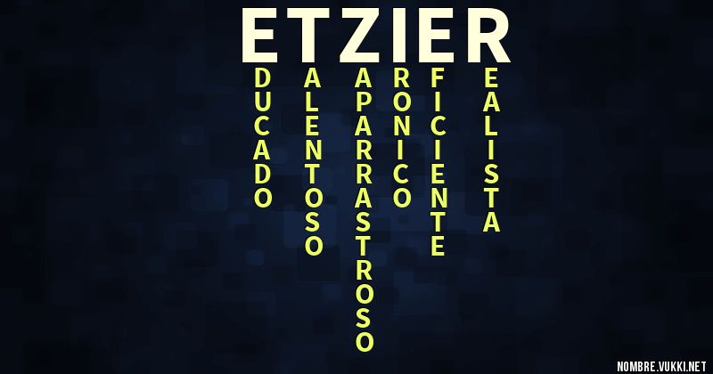 Acróstico etzier