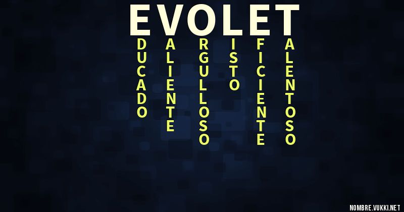 Acróstico evolet