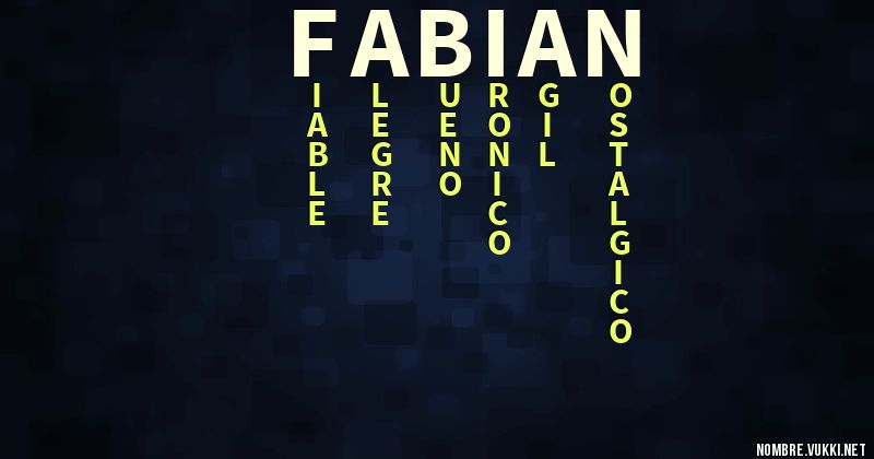 Acróstico fabián