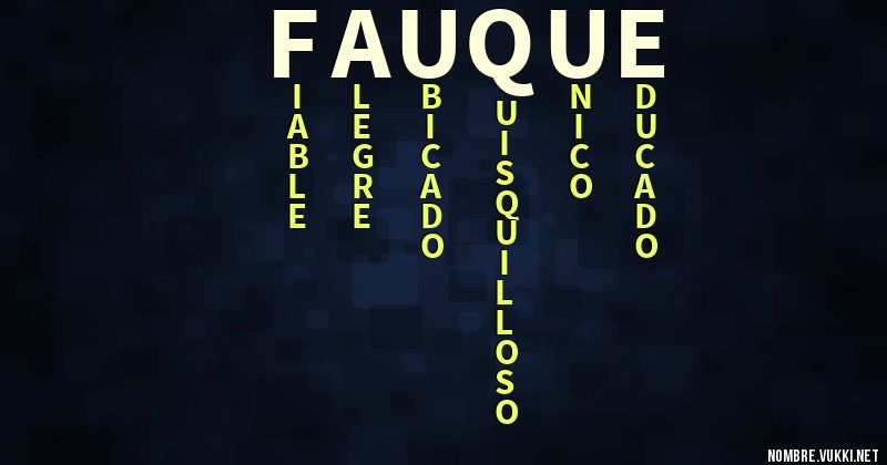 Acróstico fauque