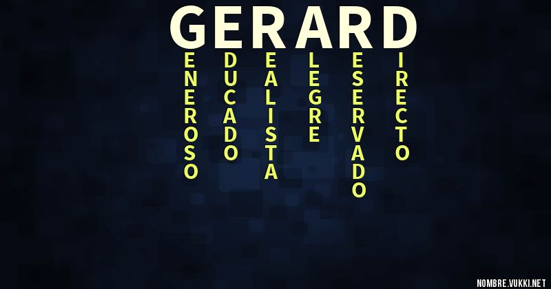 Acróstico gérard