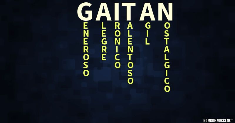 Acróstico gaitan