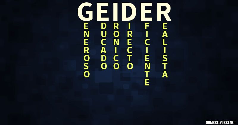 Acróstico geider