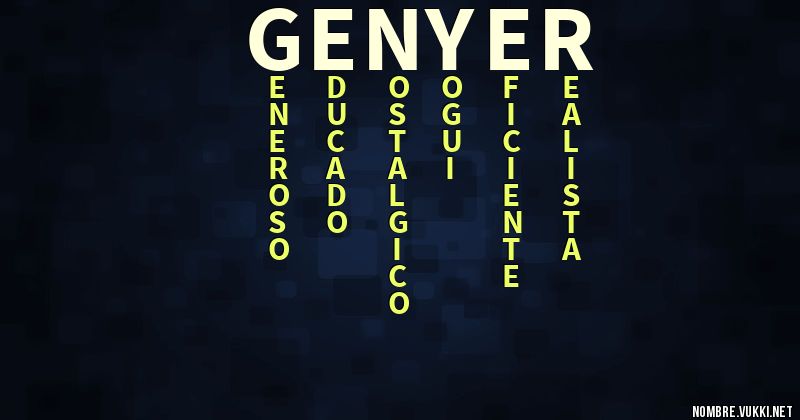 Acróstico genyer