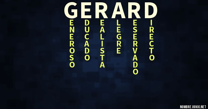 Acróstico gerard