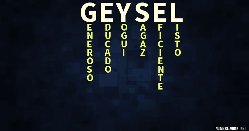 Acróstico geysel