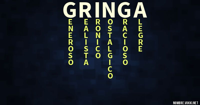 Acróstico gringa