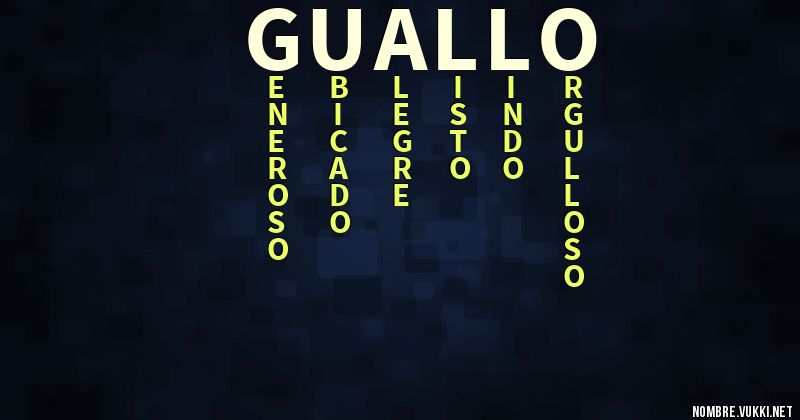 Acróstico guallo