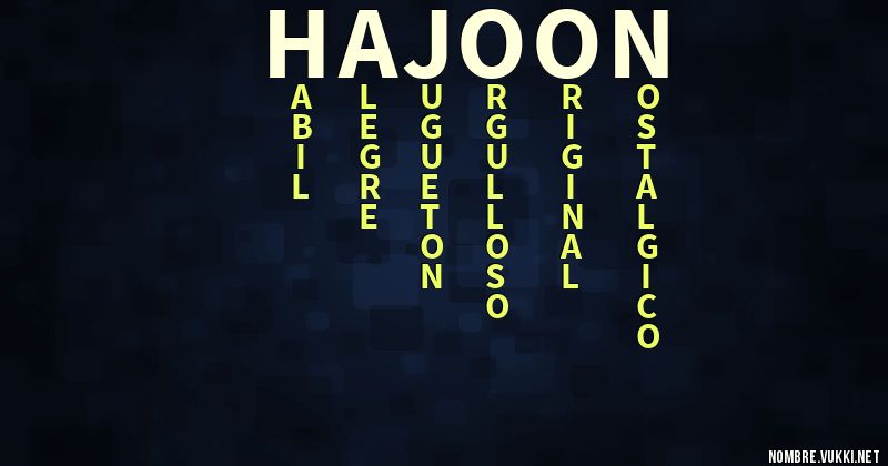 Acróstico hajoon