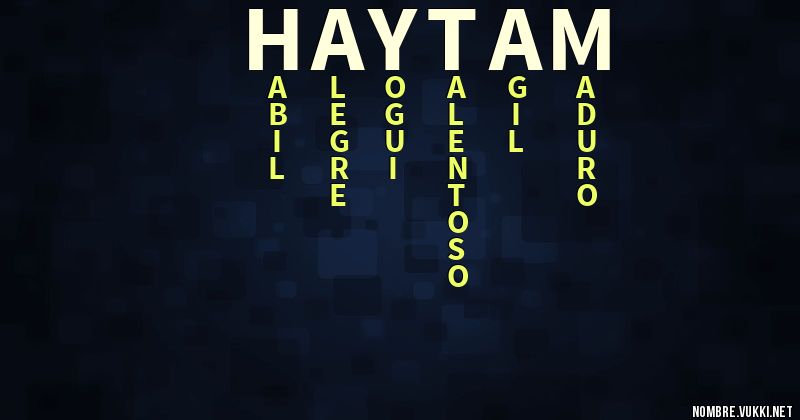 Acróstico haytam