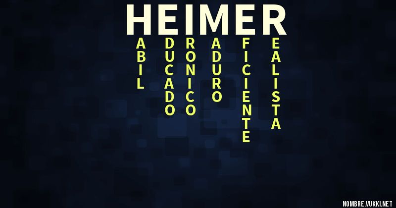 Acróstico heimer