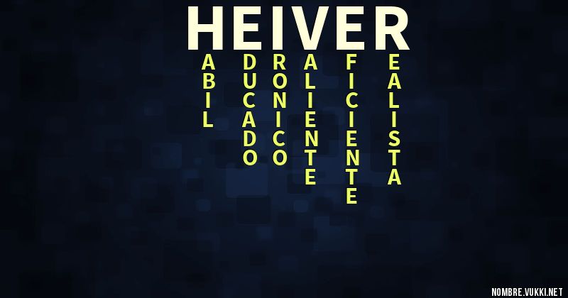 Acróstico heiver
