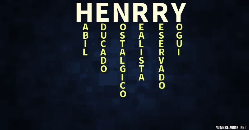 Acróstico henrry