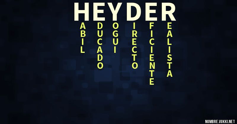 Acróstico heyder