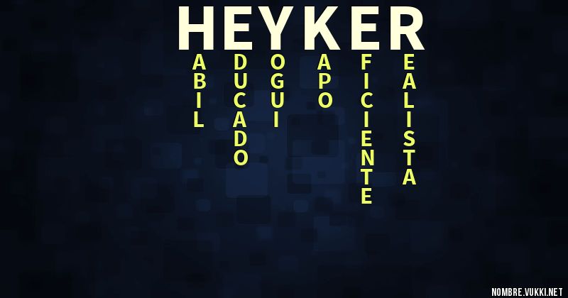 Acróstico heyker