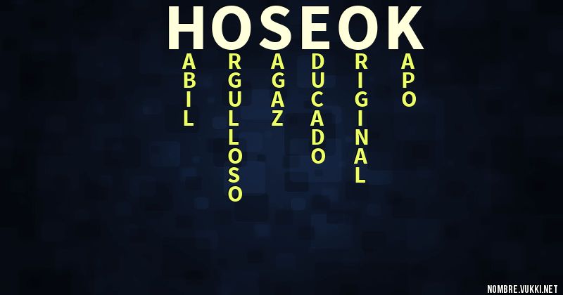 Acróstico hoseok