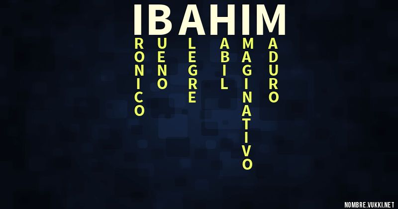 Acróstico ibahim