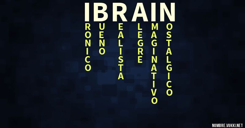 Acróstico ibrain